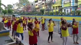 Philippines street sweepers dance to keep their spirits up during COVID-19 lockdown