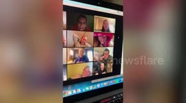 Bachelor star Pilot Pete makes surprise appearance on zoom party