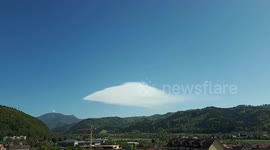 Watch as Lenticular clouds form over the Black Forest