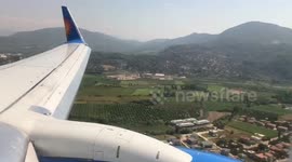 Plane landing at Airport