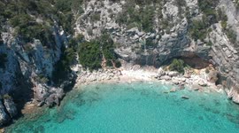 Drone sul mare in sardegna