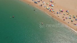 Drone sul mare della Sardegna