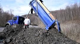 Graffiti Highway beign buried