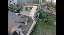 UK schoolboy builds giant DIY marble run in back garden during COVID-19 lockdown