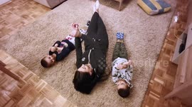 Guy comes up with a hilarious solution for working at home in peace during corona virus lockdown