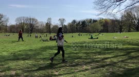 Covid19/Coronavirus Pandemic Epidemic Epicenter Social Disticing Park Slope BKLYN NYC April 2020 Social Distacing