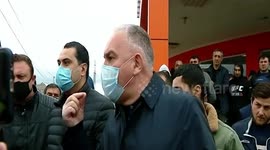 Marneuli residents protest against quarantine rules in Georgia
