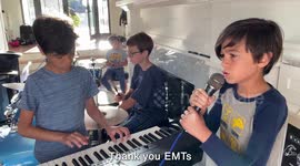 My kids' rock and roll thank you song to all the essential workers keeping us safe!