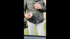 street dealer at the time of the COVID-19 virus corona pandemic