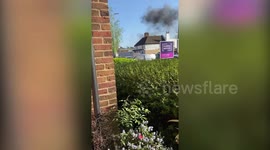 UK homeowners witness huge blast as unexploded bomb is set off