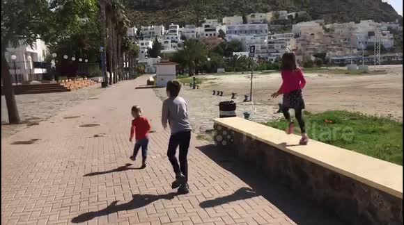 Freedom! Children in Spain leave home for first time in six weeks