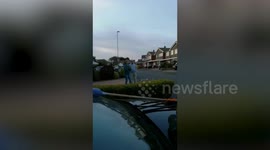 Indian man does Sikh martial arts as street claps to support NHS coronavirus struggle