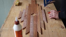 Quarantined Los Angeles man builds bar in satisfying video