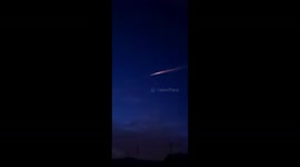 Astonishing asteroid shoots across sky in Spain