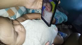 LDR couple's baby is addicted to phone