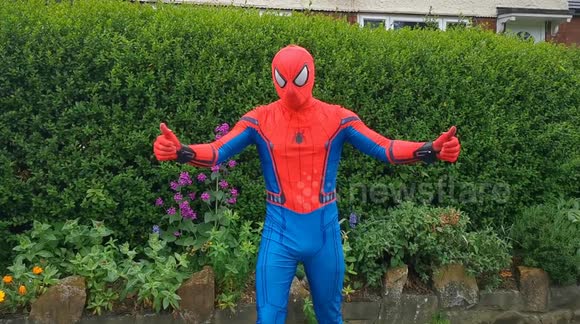 Superhero brings smiles to children across Leeds during coronavirus ...