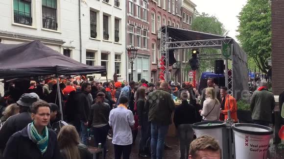 A Walk Through The Crowds Of Amsterdam During King's Day (1)