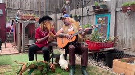 'Cooped Up In Cornteen!' Netflix 'Tiger King' parody song in California