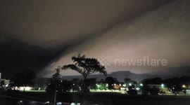 Shelf cloud over the University of Louisiana Monroe