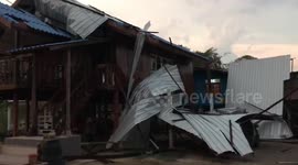 Summer storm damages dozens of homes in Thailand