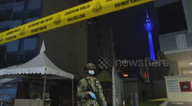 Light It Blue campaign for Covid-19 frontline in Kuala Lumpur