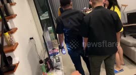 Police raid house party 'flouting Covid-19 restrictions' with Thai prostitutes entertaining tourists during lockdown