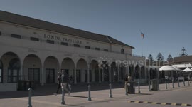 Bondi Beach empty on sunny weekend - COVID19