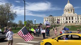 Operation Gridlock Protesters Gather in Front of the Minnesota State Capitol