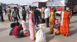 KSRTC Turn up service for migrants labours to take them home in Southern India.