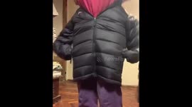 Woman completes hilarious TikTok challenge to look like a child