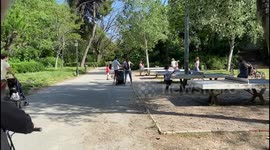 People start to fill the parks in Spain as country slowly comes out of lockdown