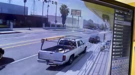 Train hits car in San Gabriel