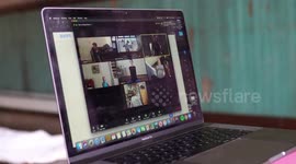 A yoga instructor teaches classes via Zoom to keep her studio in New York afloat during the coronavirus pandemic