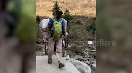 Hikers collect more than 8,000 bottles from popular tourist mountain in India