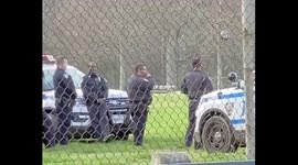 US Police spotted not sticking to social distancing rules in the park