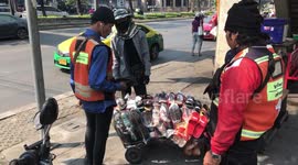 Mobile Shoe Seller Touts Footwear During Lockdown