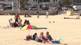 Brits head to beaches on first Sunday after lockdown eased