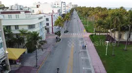 OCEAN DRIVE AVE / EMPTY FOR THE PANDEMIC