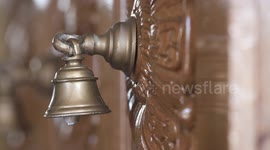 Three Ganta Bells On Wall