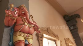 Small Ganesha Statue on Wall