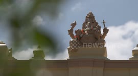 Ganesha Statue on Pillar