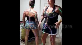 Hilarious glow stick dance to Juvenile's 'Back that thang up' in California