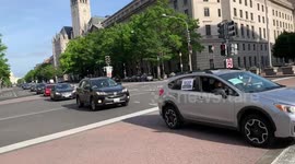 Day of Mourning Car Caravan Heads to White House