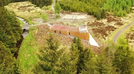 Brand New OM Dark Sky Observatory In Davagh Forest - Drone Clip 2