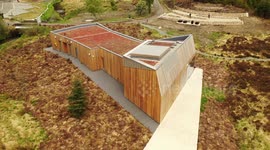 Brand New OM Dark Sky Observatory In Davagh Forest - Drone Clip 3