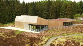 OM Dark Sky Observatory In Davagh Forest - Drone Clip 4