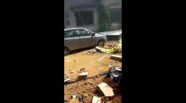 Moments after horrifying Karachi plane crash that saw 104 dead