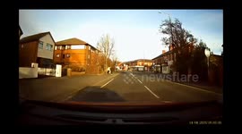 Mini roundabout near miss