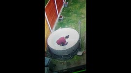 When you end up cleaning more than the hot tub