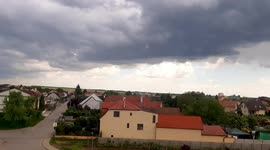 Time lapse The rain is coming and the clouds move fast